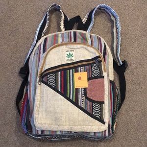 Himalayan Clothing Handmade Hemp Backpack